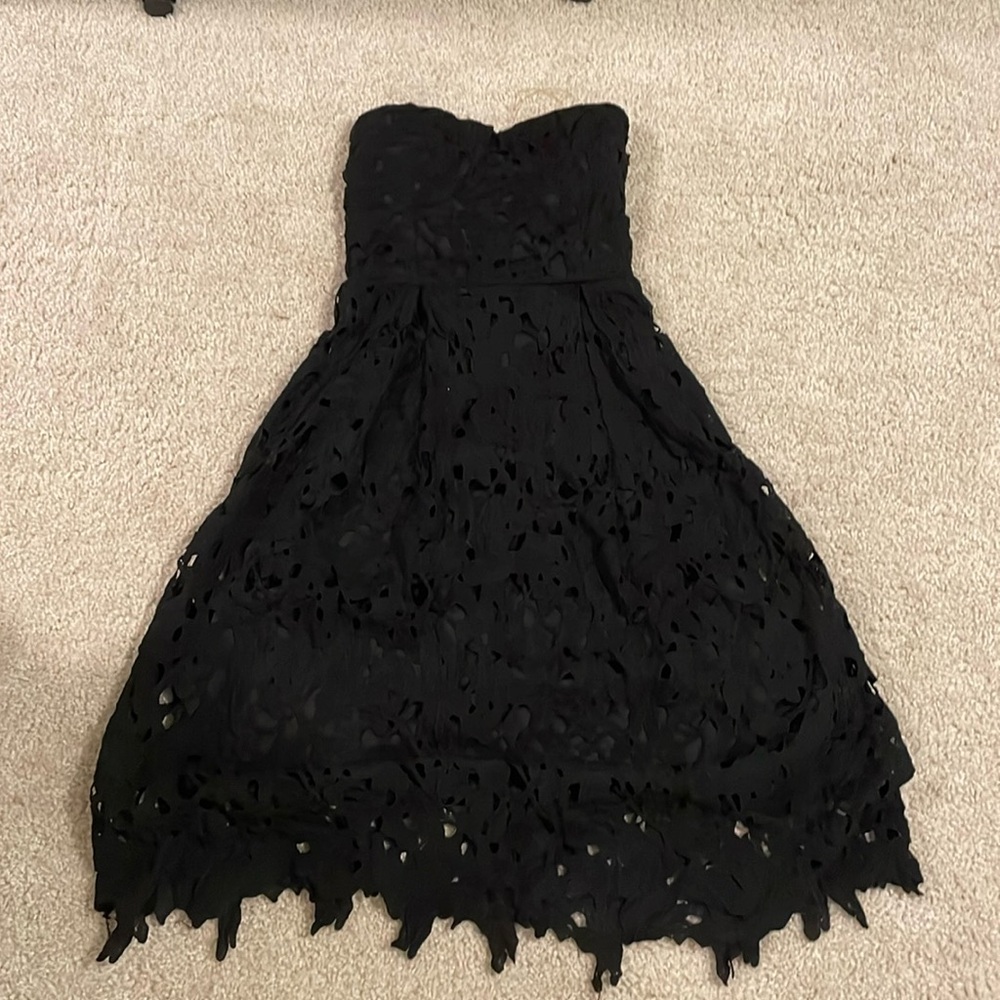 black midi dress